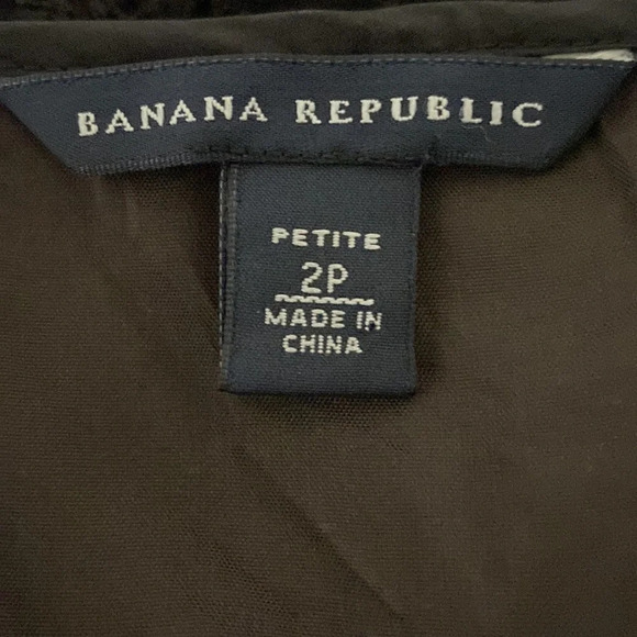 Banana Republic 100% Silk Black Fit & Flare Dress Size 2 Petite - Picture 9 of 11